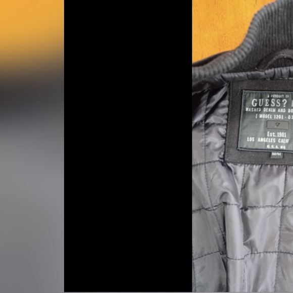 Men's Guess Black Wool Blend Coat - Picture 5 of 10